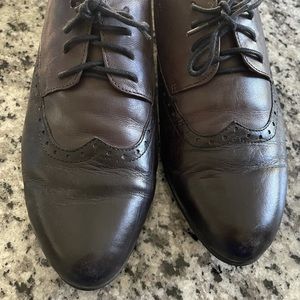 Leather Raffini dress shoes size 42.